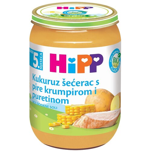 Hipp kašica kukuruz pire krompir ćuretina 190g Cene