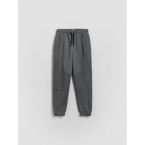 Reserved Pamučne jogger hlače - tamnosivo Cene