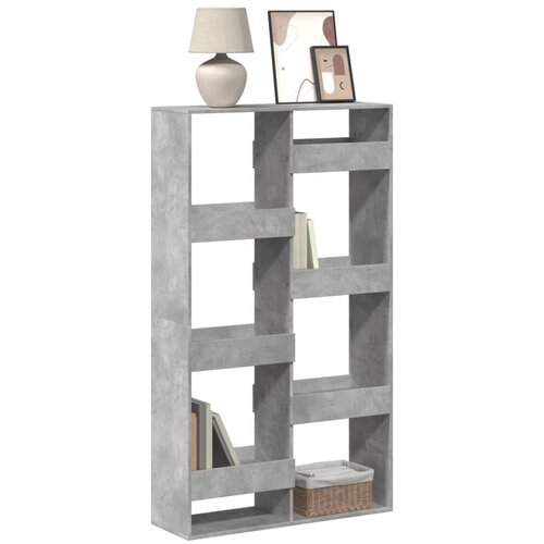VidaXL Knjižna omara betonsko siva 100x33x175 cm inženirski les Slike