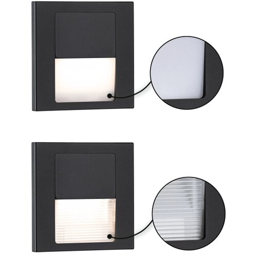 PAULMANN 80001 - LED/1W svetlo za stepeni&amp;scaron;te TSARO 230V Follow/crna Slike