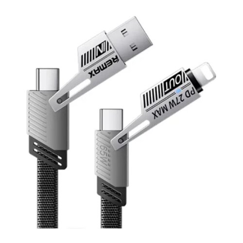 Remax DATA kabl RC-C189 3.1 USB/TIP C/Iphone 65W 1m crna Cene