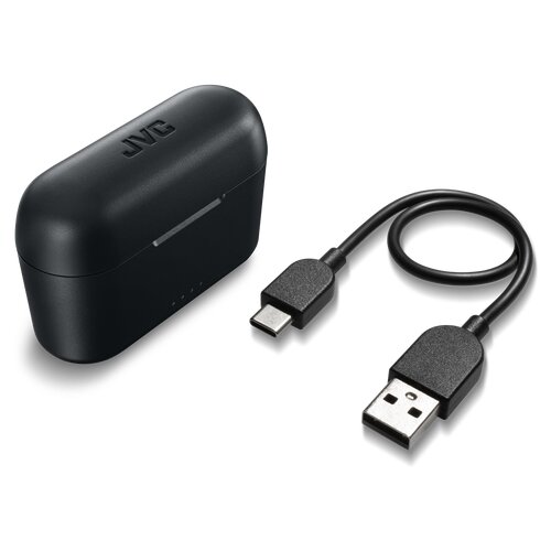 JVC HA-A3T Slu&amp;scaron;alke z mikrofonom True Wireless Stereo (TWS) V u&amp;scaron;esu Klici/glasba Bluetooth Črna Slike