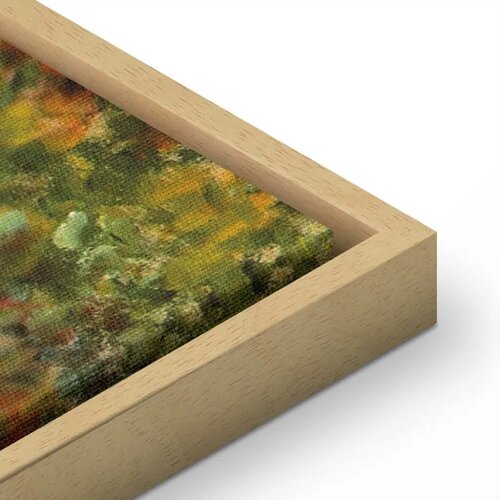  Slika - Claude Monet &amp;ndash; The Artist&amp;rsquo;s Garden at Giverny 90x60 U prirodnom drvenom okviru Slike