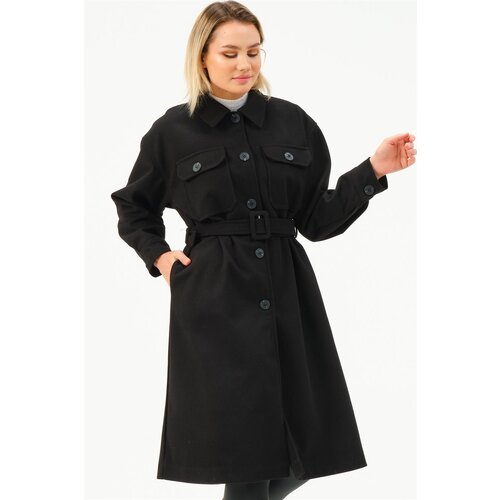Dewberry Z6777 WOMEN'S COAT-BLACK Cijene