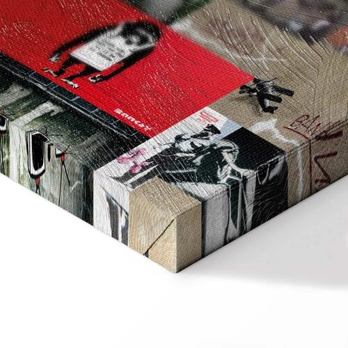  Slika - Art of Collage: Banksy IV 200x100 Premium Print Slike
