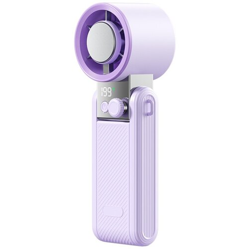 INF Trojnizložljiv ročni ventilator z zaslonom na dotik, 199-stopenj, USB Purple, (5000324858) Cene