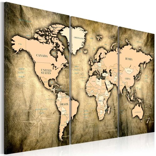  Slika - World Map: The Sands of Time 120x80 Cijene