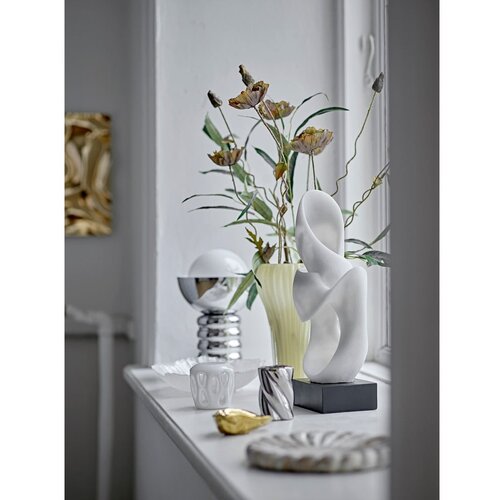 Bloomingville Namizna svetilka v srebrni barvi s steklenim senčilom (vi&amp;scaron;ina 32 cm) Spike &amp;ndash; Slike