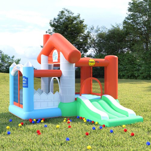 Happy Hop Napihljiv grad s toboganom 272x257x220 cm PVC Slike