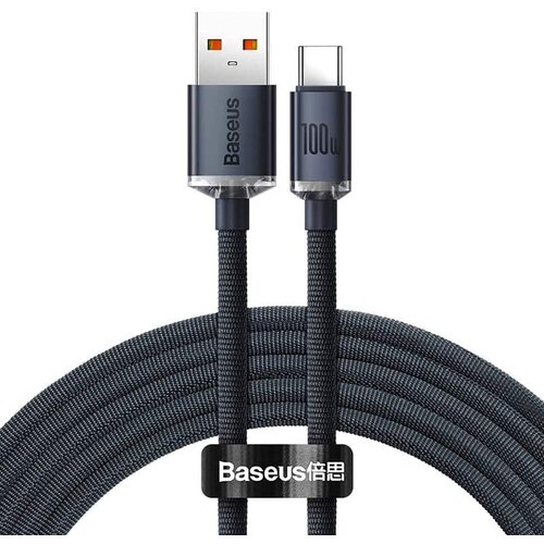 Baseus Crystal Shine kabel USB v USB-C 100W 2m (črn) Cene