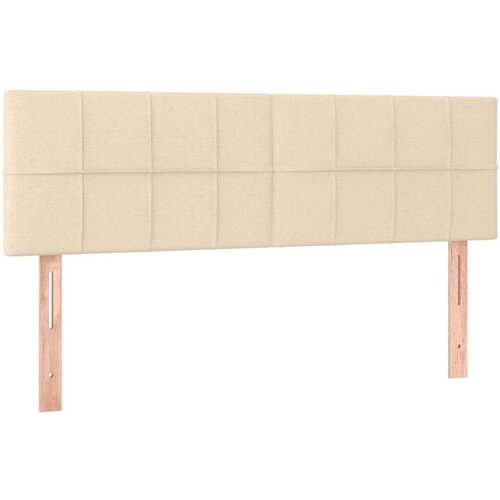  Uzglavlje krem 144x5x78/88 cm od tkanine Slike