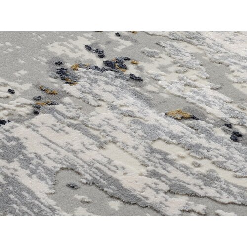 Dieter Knoll TKANA PREPROGA Lille 160/230 cm siva, zlate barve Slike