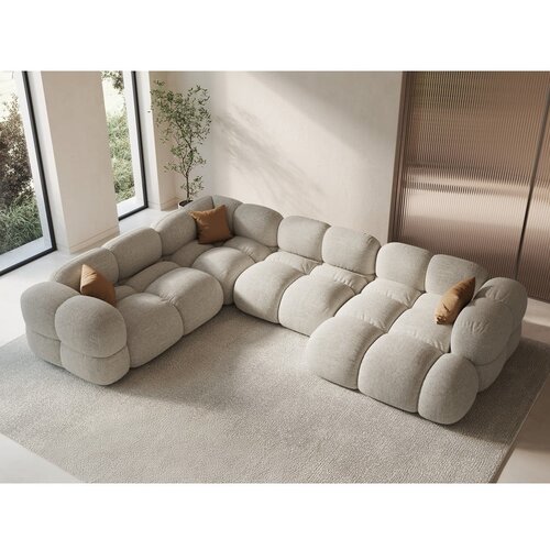Cosmopolitan Design Bež kotna sedežna garnitura (levi kot/v obliki črke &amp;quot;U&amp;quot;) Loretto &amp;ndash; Slike