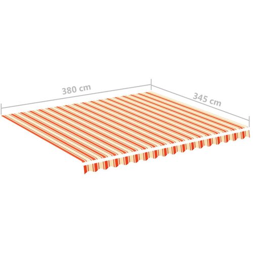 VidaXL Zamjenska tkanina za tendu žuto-narančasta 4 x 3,5 m Slike