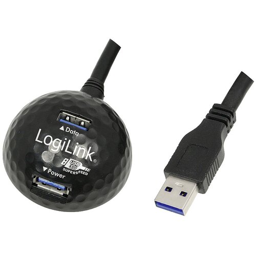 Logilink CU0035 - kabel USB 3.0, USB-A/M do 2x USB-A/F, priključna kroglica, črna, 1,5 m USB kabel USB 3.2 gen. 1 (USB 3.0) USB-A vtič, USB-A, (20417377) Cene