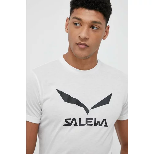 Salewa Sportska majica kratkih rukava boja: bijela, s tiskom