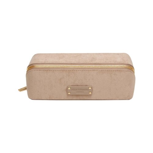 Fancy Metal Goods Ltd Alice Wheeler - Neseser - Suede Kensington, Train, Mink, small Cene
