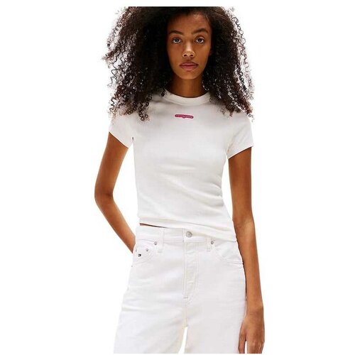 Tommy Hilfiger bela majica za žene THDW0DW21402-YBL Cene