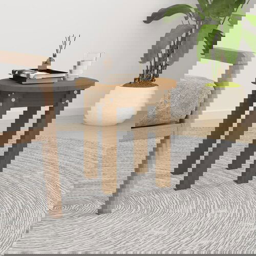 vidaXL Klubska mizica medeno rjava Ø 35x35 cm trdna borovina Cene