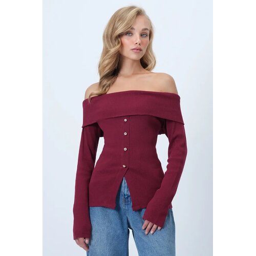 Trend Alacati Stili Ženska bluza Alc-X14527, Bordo Cene