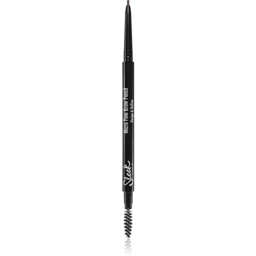 Sleek Micro-Fine Brow Pencil vodoodporen svinčnik za obrvi s krtačko odtenek Dark Brown 6,3 g Cene