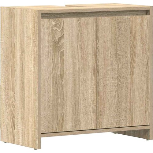  Kupaonski ormarić boja hrasta 60 x 33 x 60 cm konstruirano drvo Smeđa Slike