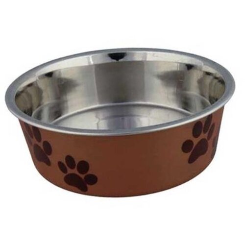 Trixie Posuda za psa Šapice 14 cm Narandjasta-Braon Cene