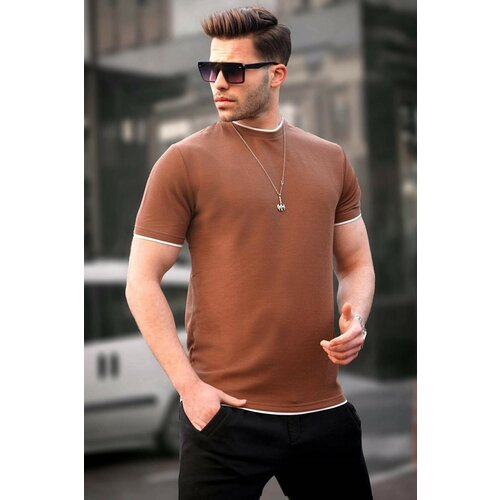 Madmext T-Shirt - Brown - Fitted Slike