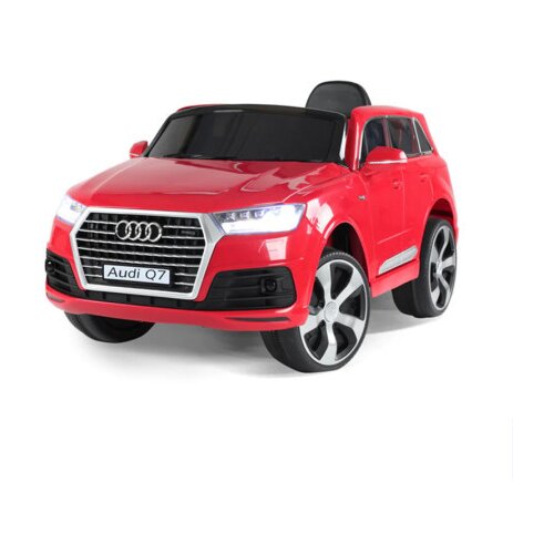 Audi Q7 Licencirani automobil sa kožnim sedištem i mekim gumama - Crveni Cene