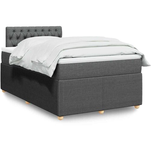  Krevet box spring s madracem tamnosivi 120 x 190 cm tkanina Cijene