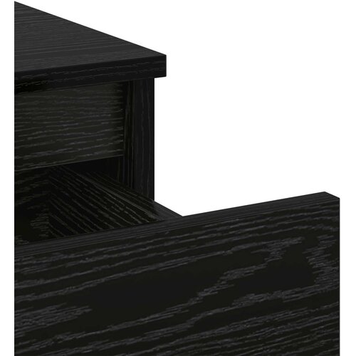  za krevet Crni hrast 40 x 35 x 50 cm Konstruirano drvo Slike