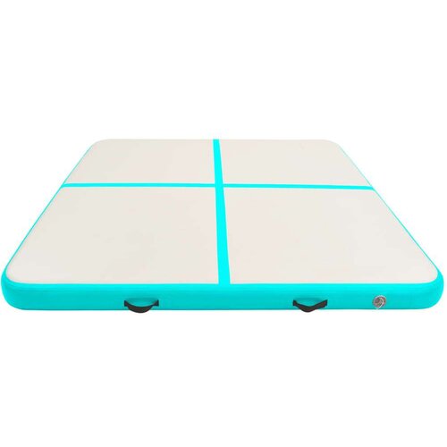  Strunjača na napuhavanje s crpkom 200 x 200 x 15 cm PVC zelena Slike