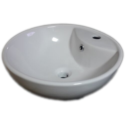 Ceramica lux umivaonik elegant 9 krug sa rupom Slike