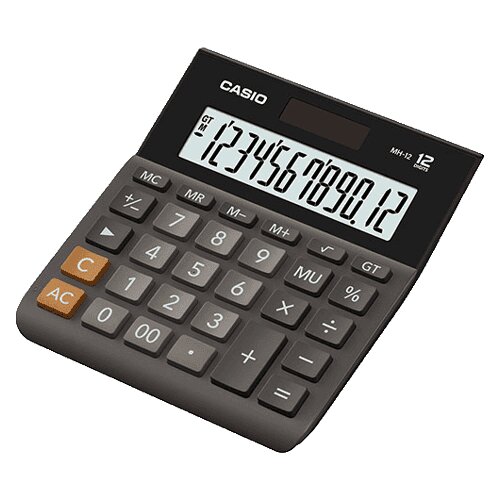 Casio Kalkulator MH 12 (Crno-sivi) Slike