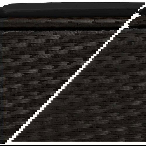 vidaXL 7-dijelni set vrtnih sofa od poliratana s jastucima crni bagrem Cene