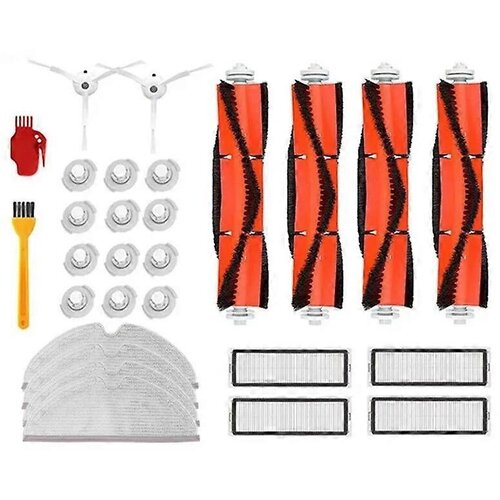 INORCO zdruljiv Xiaomi 1 1S Roborock S5 S6 Pure Vacuum Cleaner Piezas Pa帽o de fregona lavable Filtro HEPA Cepillo glavni Cepillo stranski, (21981881) Slike