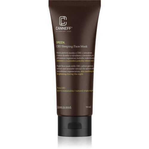 Canneff Green CBD Sleeping Face Mask pomirjajoča maska za noč 70 ml Cene