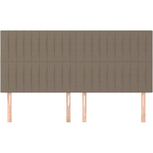  Uzglavlje boje taupe 180x5x118/128 cm tkanina Slike