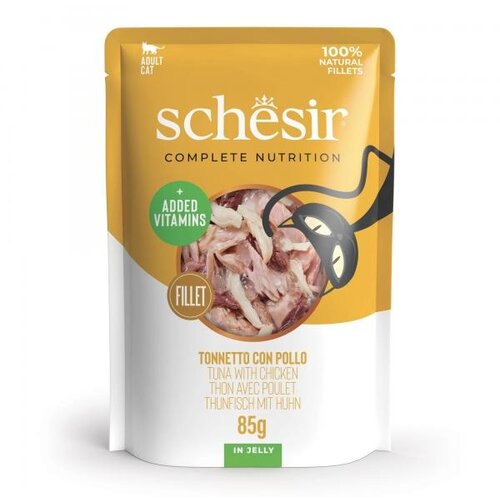 Schesir Complete&Balanced kesica za mačke - Tuna i piletina u želeu 85g Cene
