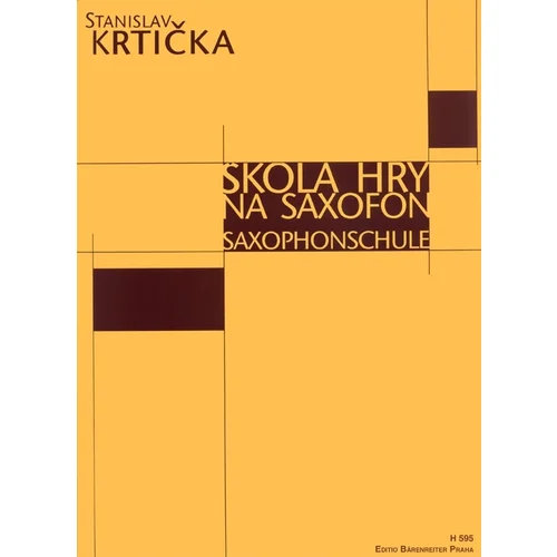 Stanislav Krtička Škola hry na saxofon Nota