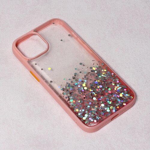  Maska frame glitter za iphone 14 6.1 roze Cene