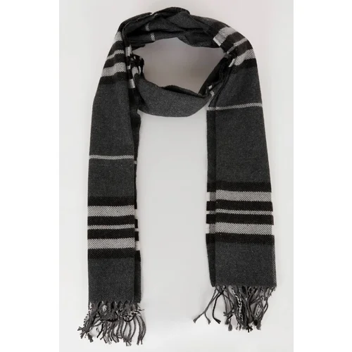 Defacto Men's Plaid Woven Scarf