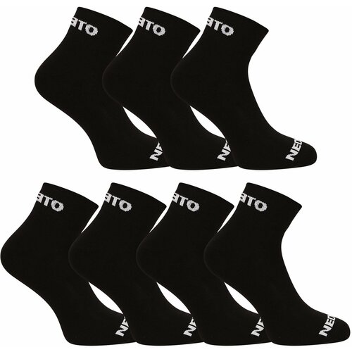 Nedeto 7PACK socks ankle black Slike