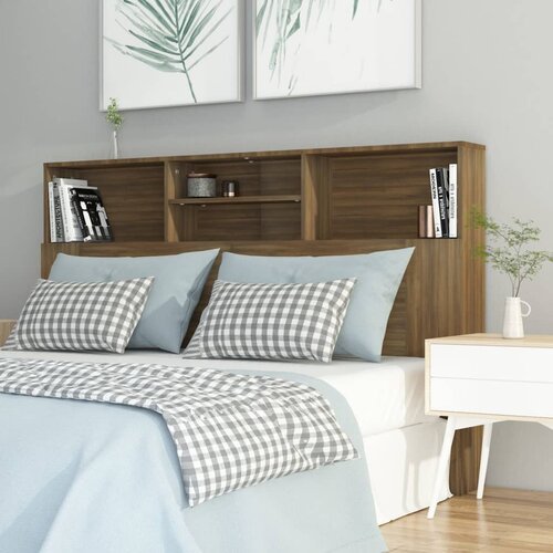 vidaXL vzglavna omarica rjavi hrast 160x19x103,5 cm Cene