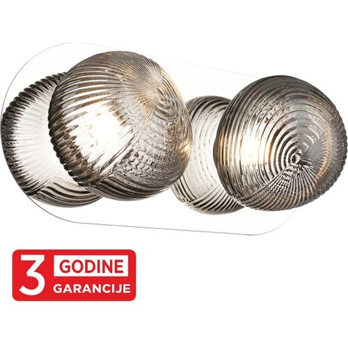 Mitea zidna lampa hrom prisma led MAW9401-2 2x4W 3000K + smoky 3Y Cene