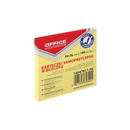 Blok samoljepljivi 76X76/100 žuti 14047611-06 Cijene