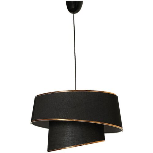 Opviq lights Crna/u zlatnoj boji viseća svjetiljka s tekstilnim sjenilom &amp;oslash; 32 cm Barette &amp;ndash; Slike