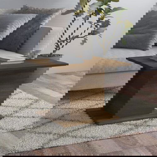VidaXL stolić za kavu boja smeđeg hrasta 55,5x55,5x40 cm od iverice Slike