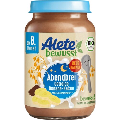 Alete Bio večerna kaša kosmiči, banana in kakav - 190 g Cene