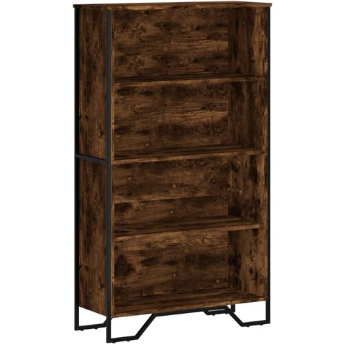 Maison Chic Knjižna omara - Knjižni regal dimljeni hrast 80x31x137,5 cm inženirski les, (21726355) Cene